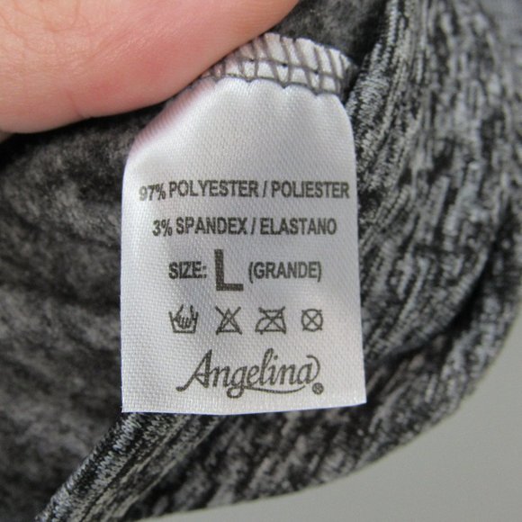 Angelina Women's Fleece-Lined Thermal Tops Blue LG - Picture 6 of 6